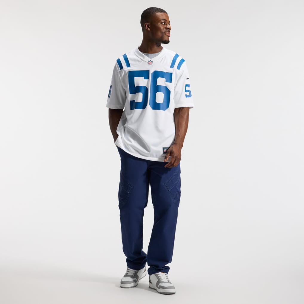 Men's Indianapolis Colts Quenton Nelson Nike White Game Player Jersey - Image 5