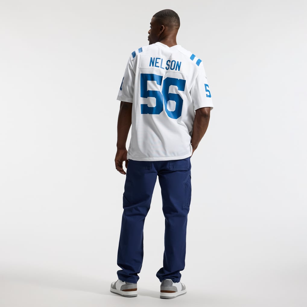 Men's Indianapolis Colts Quenton Nelson Nike White Game Player Jersey - Image 6