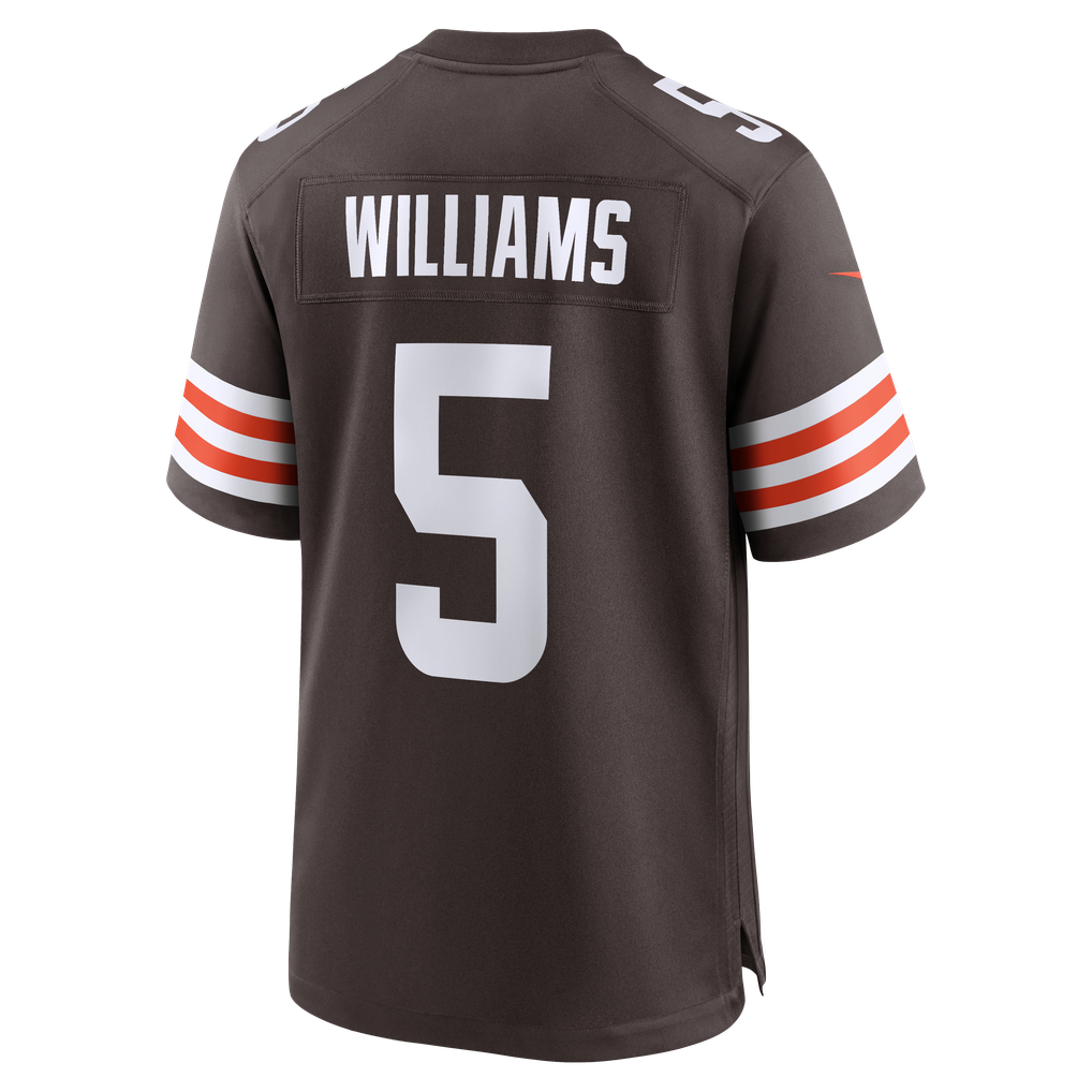 Men's Cleveland Browns Quincy Williams Nike Brown Team Game Jersey - Image 3
