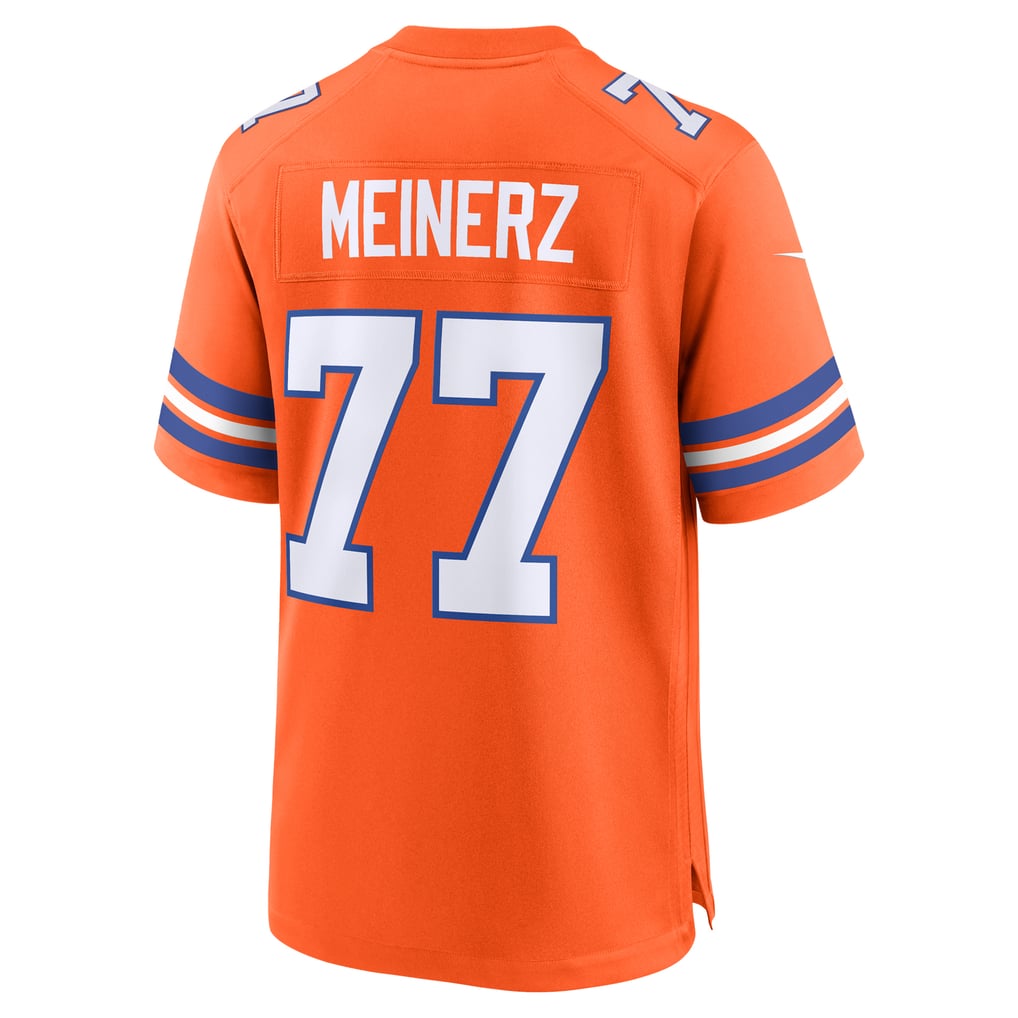 Men's Denver Broncos Quinn Meinerz Nike Orange Alternate Game Jersey - Image 4