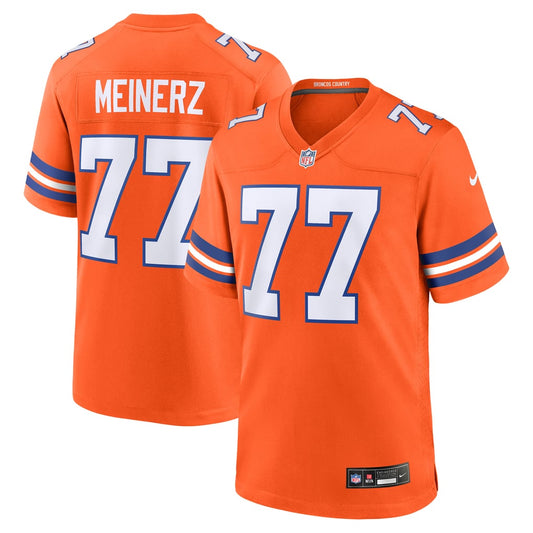 Men's Denver Broncos Quinn Meinerz Nike Orange Alternate Game Jersey - Image 1