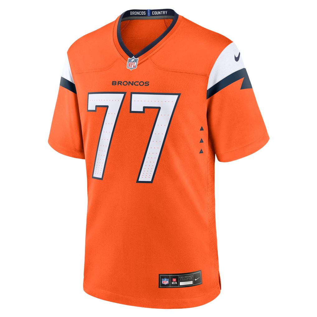 Men's Denver Broncos Quinn Meinerz Nike  Orange Team Game Jersey - Image 3