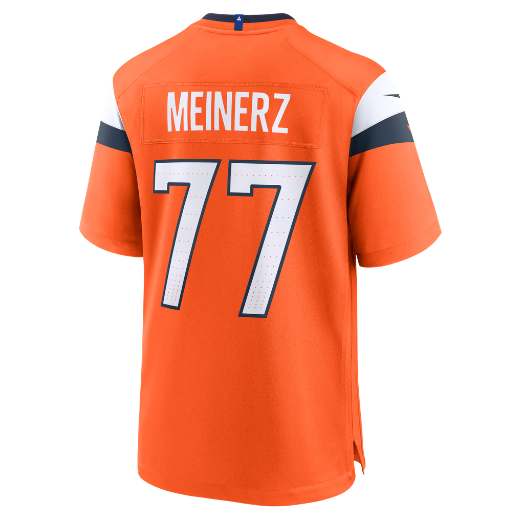 Men's Denver Broncos Quinn Meinerz Nike  Orange Team Game Jersey - Image 4