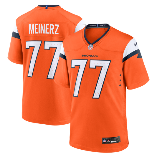 Men's Denver Broncos Quinn Meinerz Nike  Orange Team Game Jersey - Image 1
