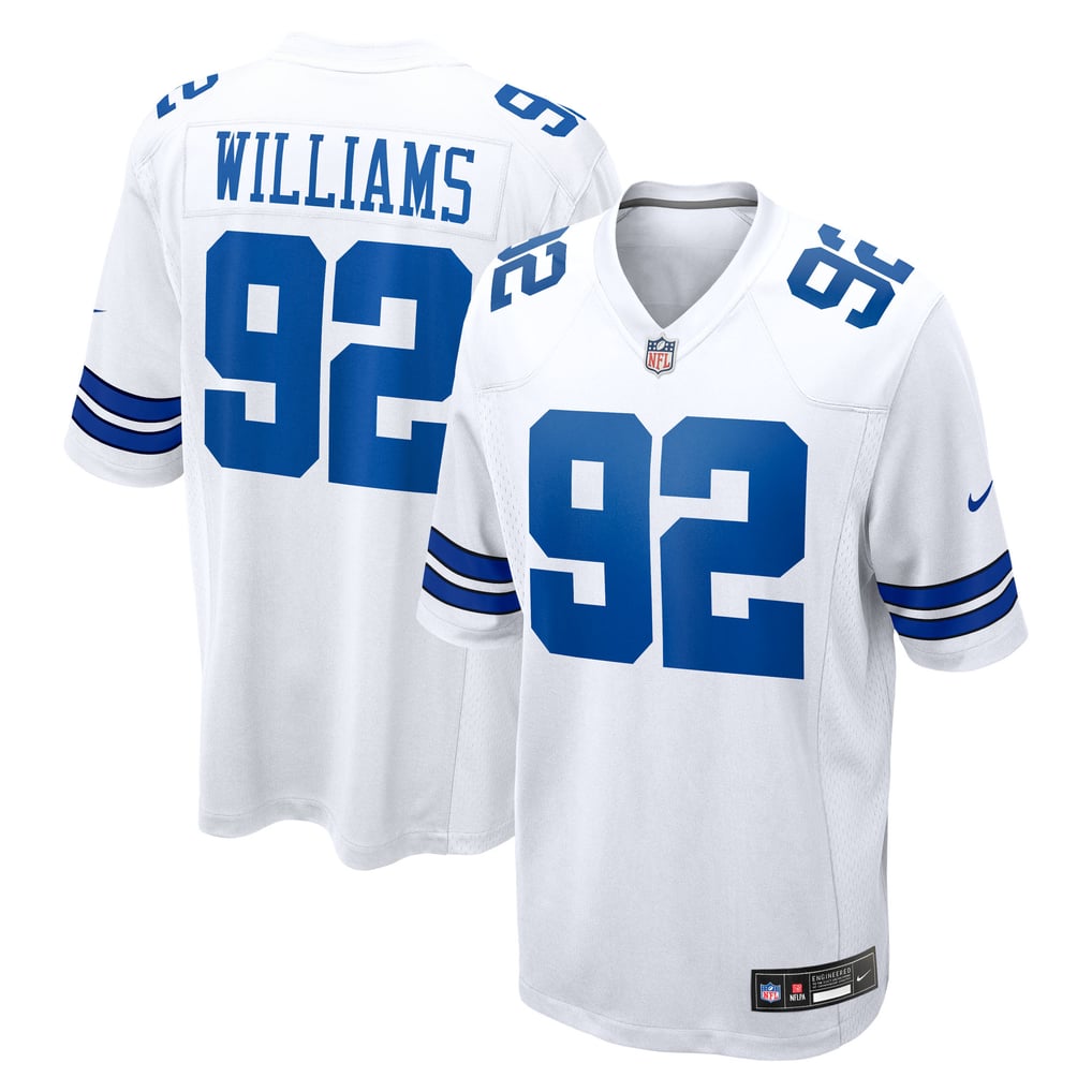 Men's Dallas Cowboys Quinnen Williams Nike White Game Jersey - Image 2