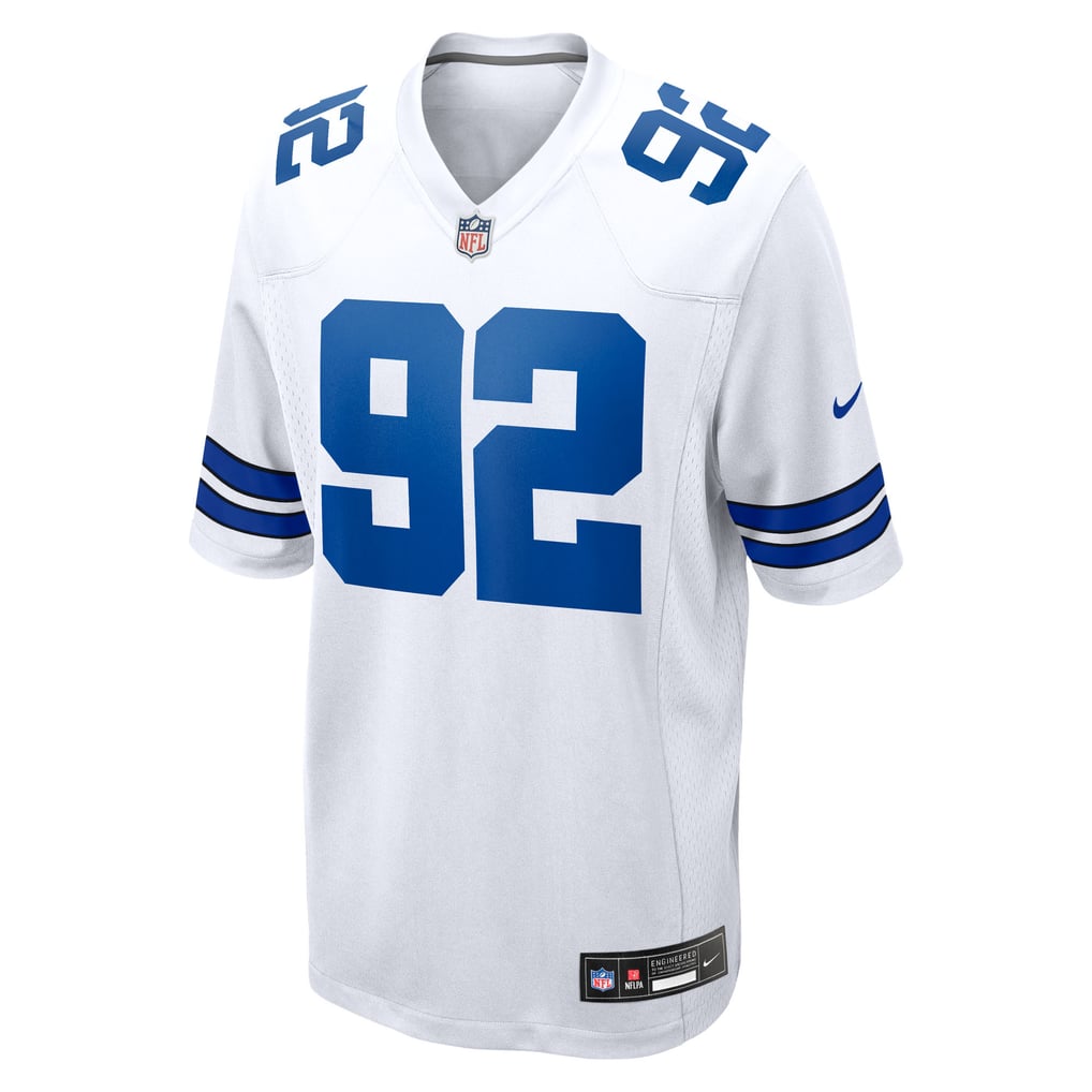 Men's Dallas Cowboys Quinnen Williams Nike White Game Jersey - Image 3