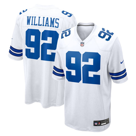Men's Dallas Cowboys Quinnen Williams Nike White Game Jersey - Image 1