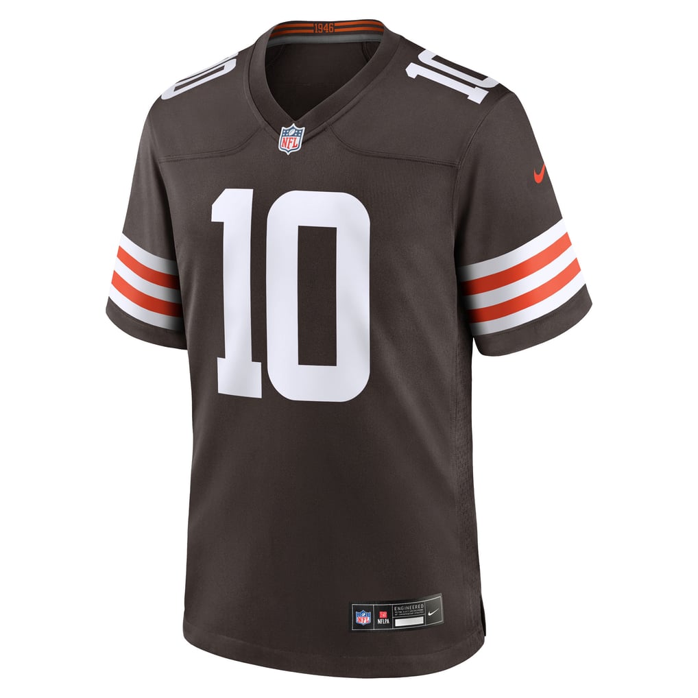 Men's Cleveland Browns Quinshon Judkins Nike Brown 2025 NFL Draft Game Jersey - Image 3
