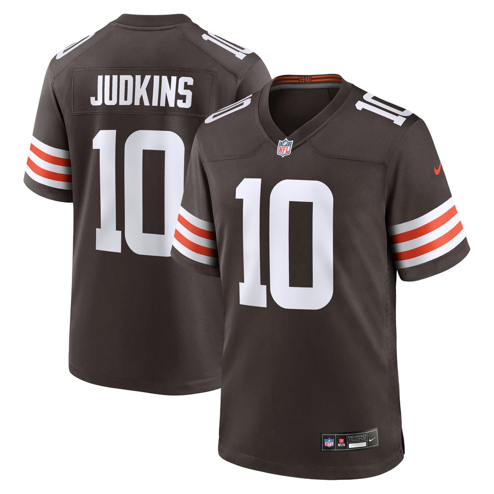 Men's Cleveland Browns Quinshon Judkins Nike Brown 2025 NFL Draft Game Jersey - Image 1
