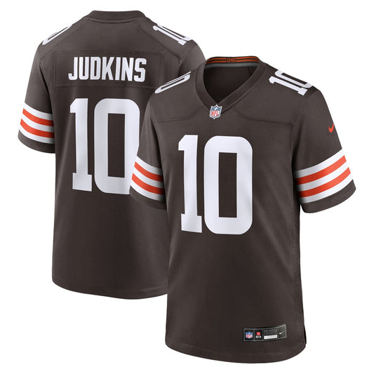 Men's Cleveland Browns Quinshon Judkins Nike Brown 2025 NFL Draft Game Jersey - Image 1