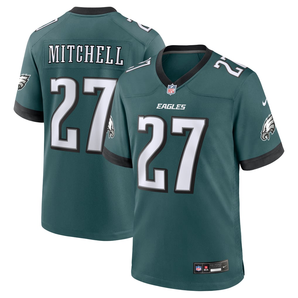 Men's Philadelphia Eagles Quinyon Mitchell Nike Midnight Green  Player Game Jersey - Image 1