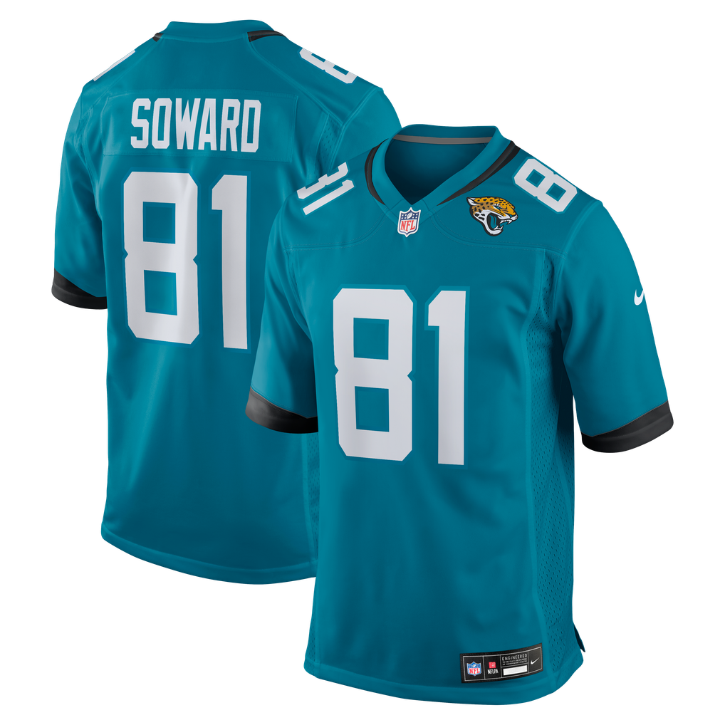 Men's Jacksonville Jaguars R. Jay Soward Nike  Teal Retired Player Team Game Jersey - Image 2