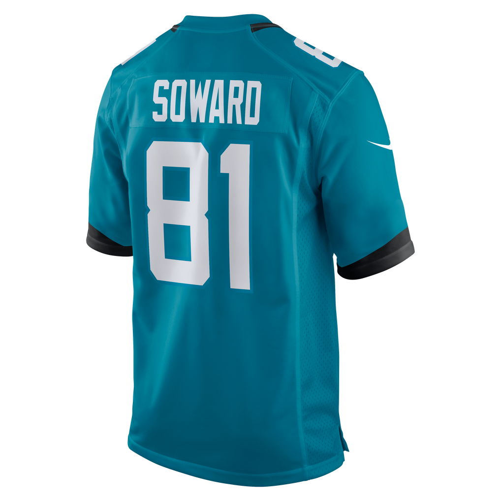 Men's Jacksonville Jaguars R. Jay Soward Nike  Teal Retired Player Team Game Jersey - Image 4