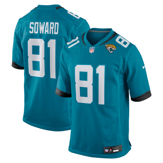 Men's Jacksonville Jaguars R. Jay Soward Nike  Teal Retired Player Team Game Jersey - Image 1