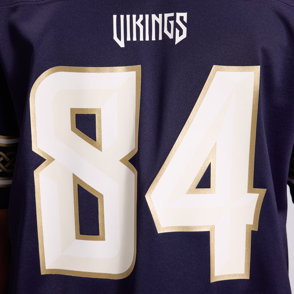 Men's Minnesota Vikings Randy Moss Nike Purple 2026 Rivalries Collection Game Jersey - Image 17