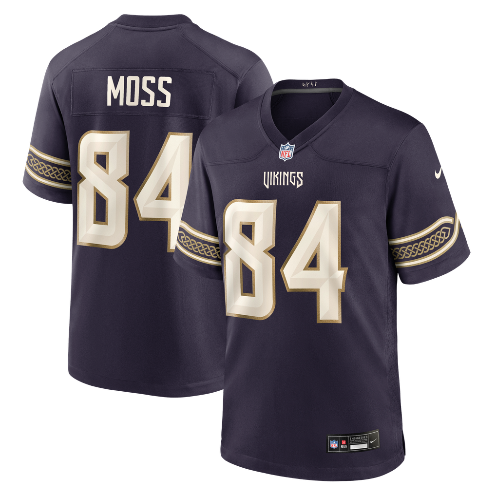 Men's Minnesota Vikings Randy Moss Nike Purple 2026 Rivalries Collection Game Jersey - Image 2