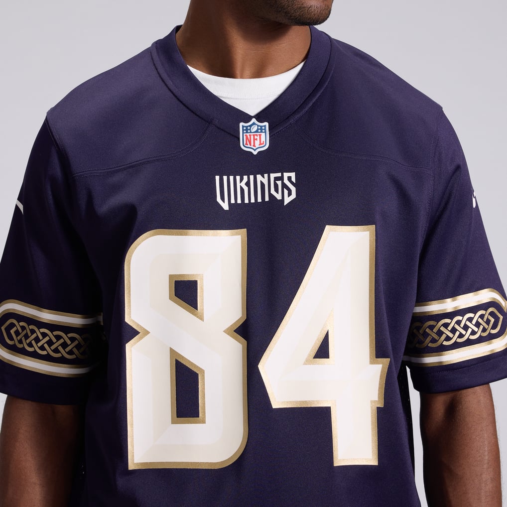 Men's Minnesota Vikings Randy Moss Nike Purple 2026 Rivalries Collection Game Jersey - Image 9