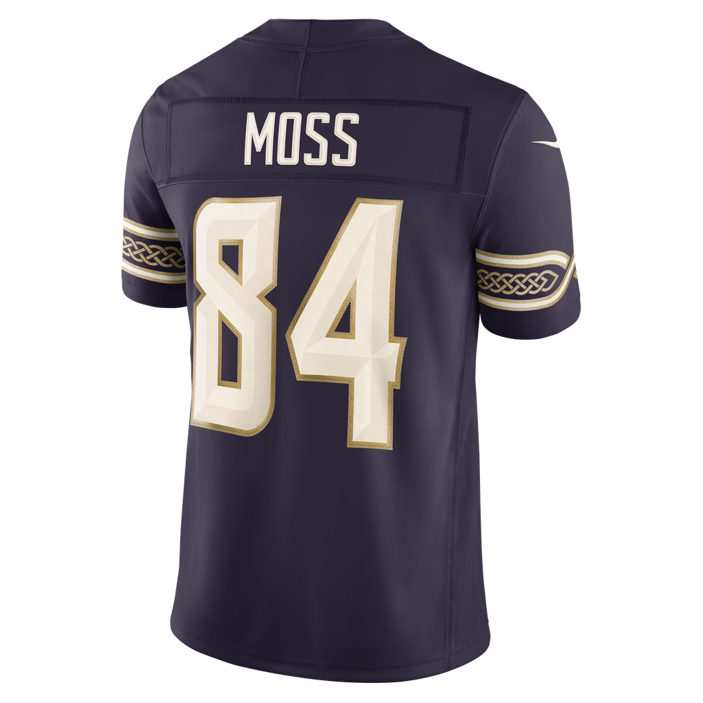 Men's Minnesota Vikings Randy Moss Nike Purple 2026 Rivalries Collection Stitched Limited Jersey - Image 4