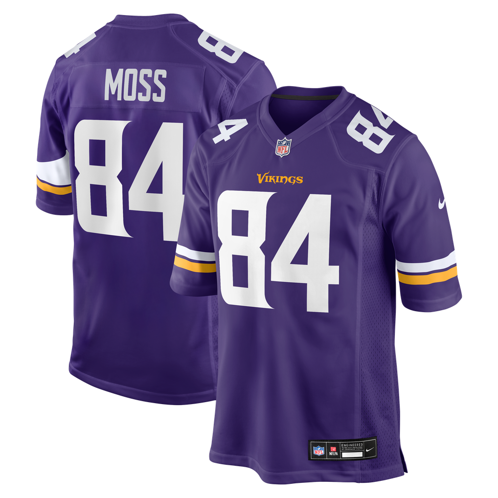 Men's Minnesota Vikings Randy Moss Nike Purple Game Retired Player Jersey - Image 2