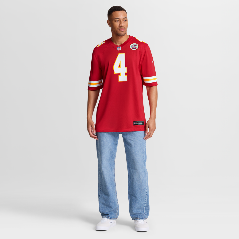 Men's Kansas City Chiefs Rashee Rice Nike  Red  Game Jersey - Image 8