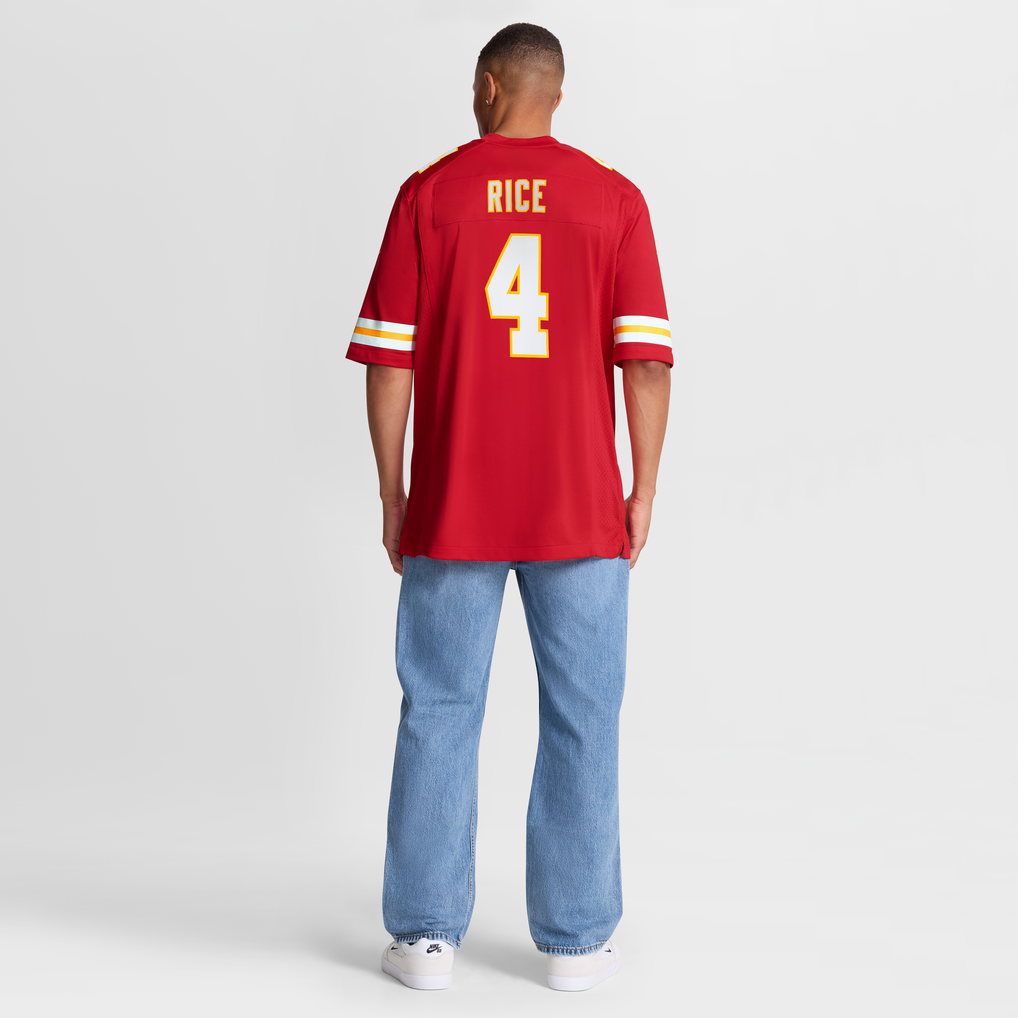 Men's Kansas City Chiefs Rashee Rice Nike  Red  Game Jersey - Image 9