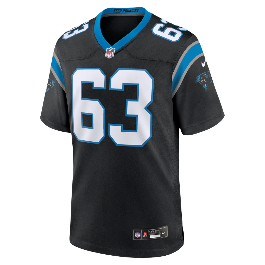 Men's Carolina Panthers Rasheed Walker Nike Black Team Game Jersey - Image 3