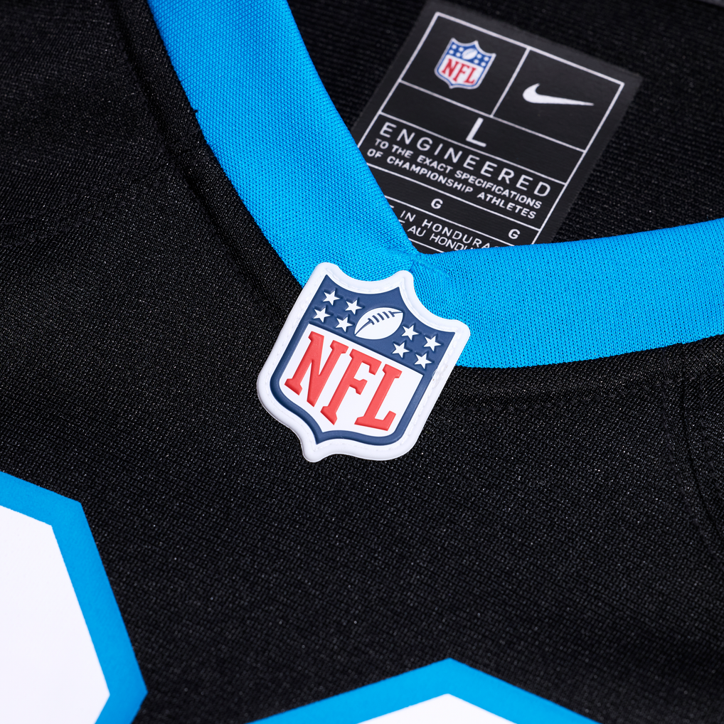 Men's Carolina Panthers Rasheed Walker Nike Black Team Game Jersey - Image 5