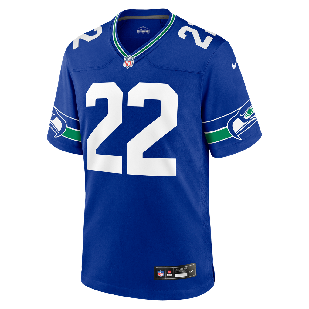 Men's Seattle Seahawks Rashid Shaheed Nike  Royal Alternate  Game Jersey - Image 3