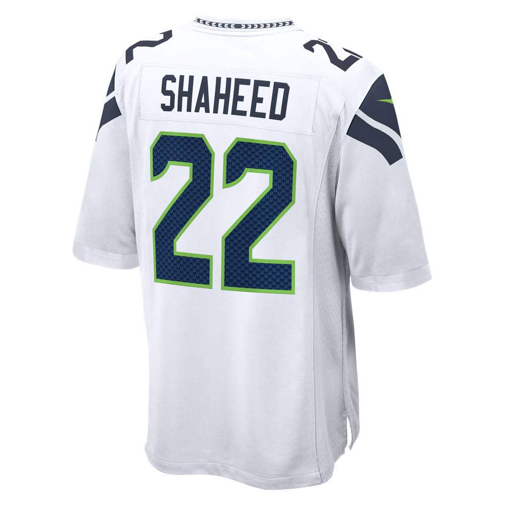 Men's Seattle Seahawks Rashid Shaheed Nike  White  Game Jersey - Image 4