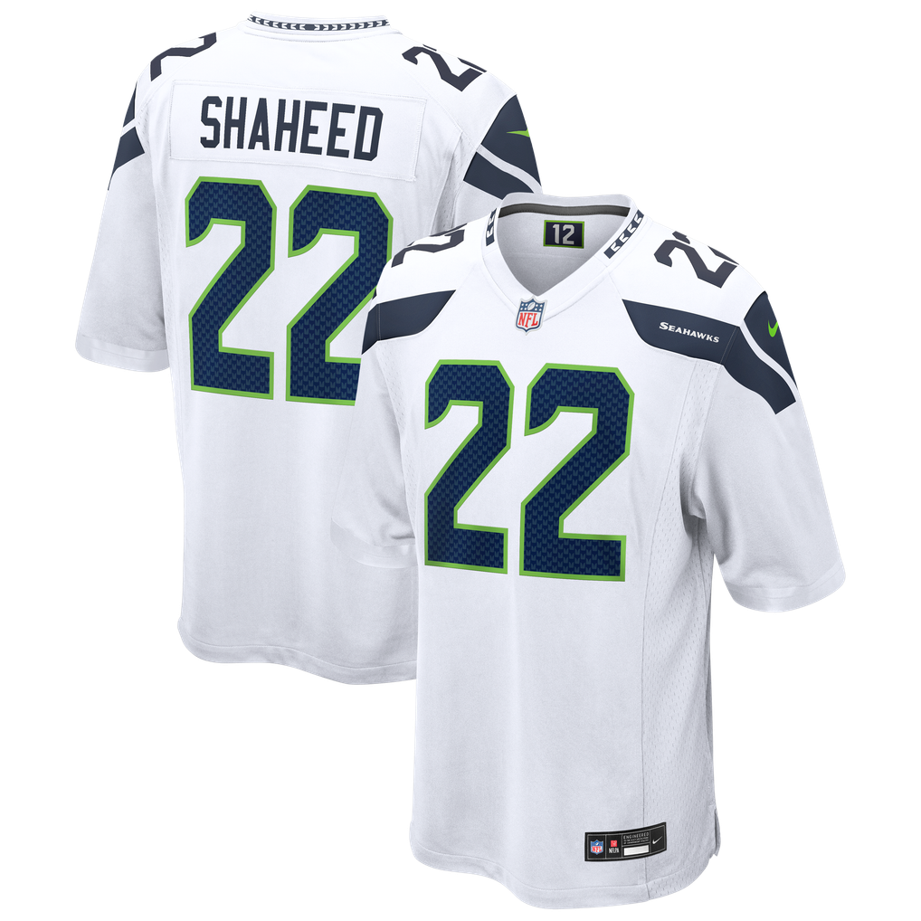 Men's Seattle Seahawks Rashid Shaheed Nike  White  Game Jersey - Image 1