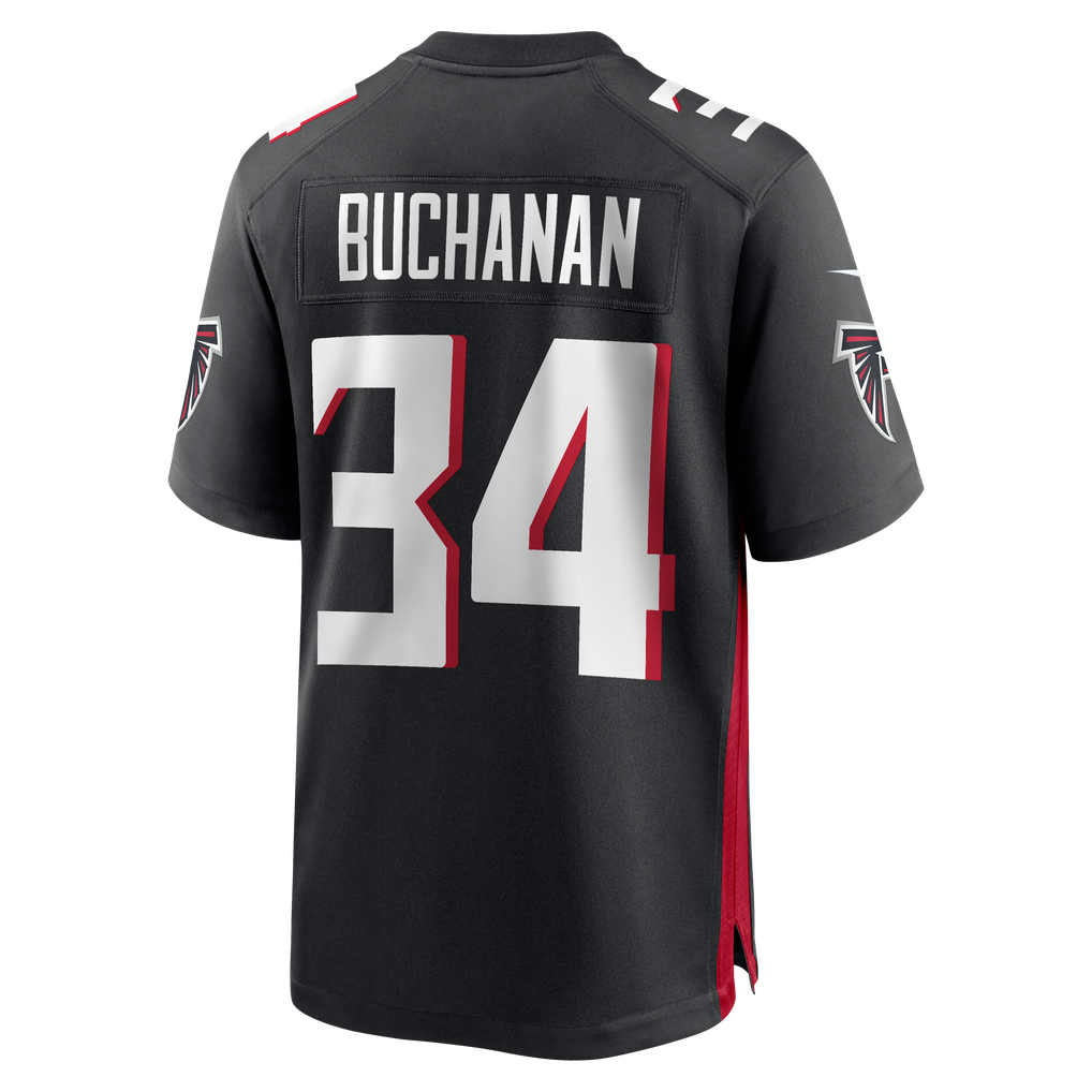 Men's Atlanta Falcons Ray Buchanan Nike Black Game Retired Player Jersey
