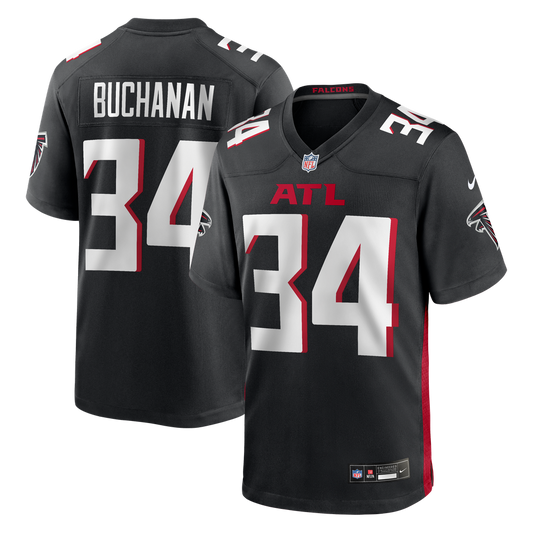 Men's Atlanta Falcons Ray Buchanan Nike Black Game Retired Player Jersey