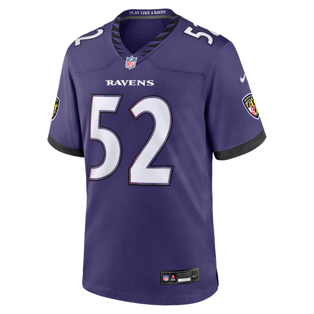 Men's Baltimore Ravens Ray Lewis Nike Purple Team Retired Player Game Jersey