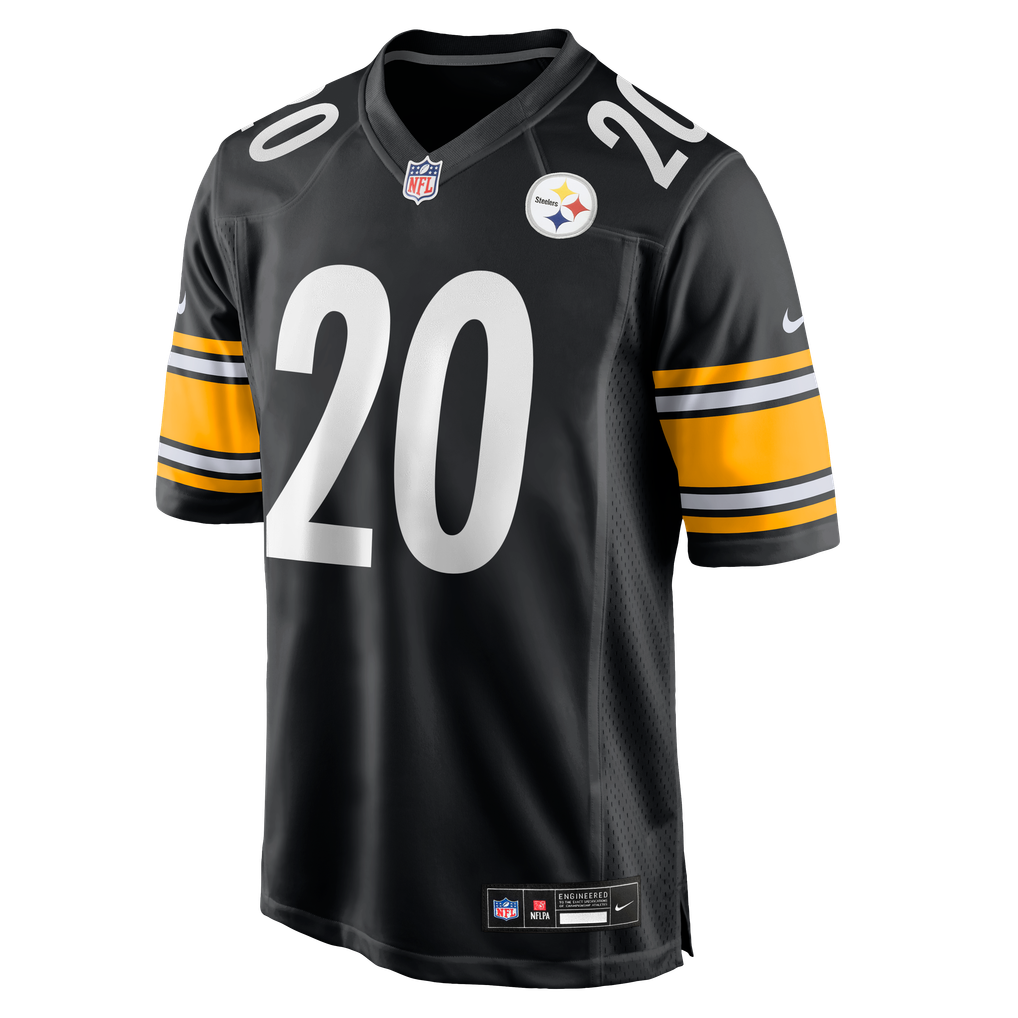 Men's Pittsburgh Steelers Rayshawn Jenkins Nike Black Team Game Jersey - Image 6