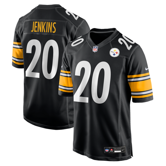 Men's Pittsburgh Steelers Rayshawn Jenkins Nike Black Team Game Jersey - Image 1