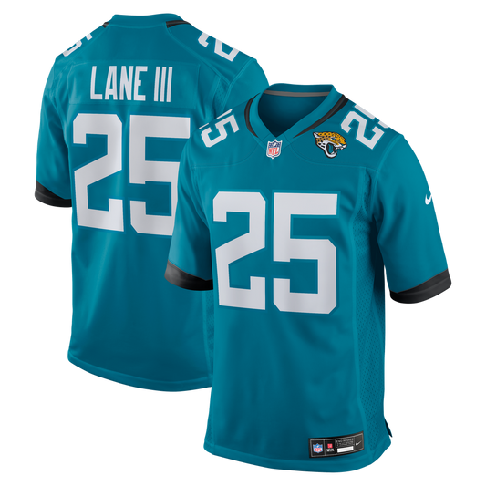 Men's Jacksonville Jaguars Rayuan Lane III Nike  Teal Team Game Jersey - Image 1