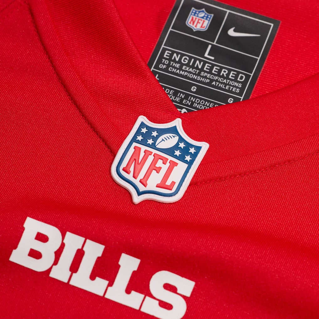 Men's Buffalo Bills Nike Red Alternate Custom Game Jersey - Image 5