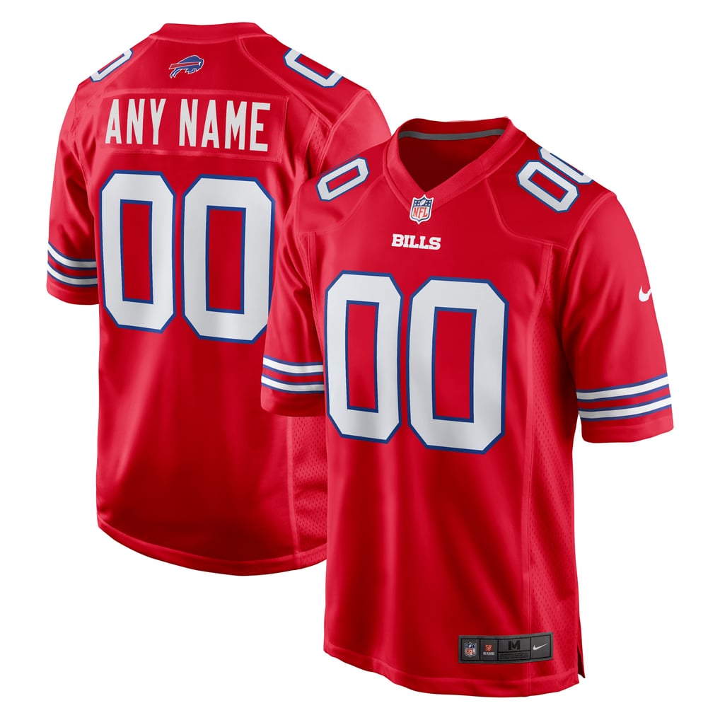 Men's Buffalo Bills Nike Red Alternate Custom Game Jersey - Image 1