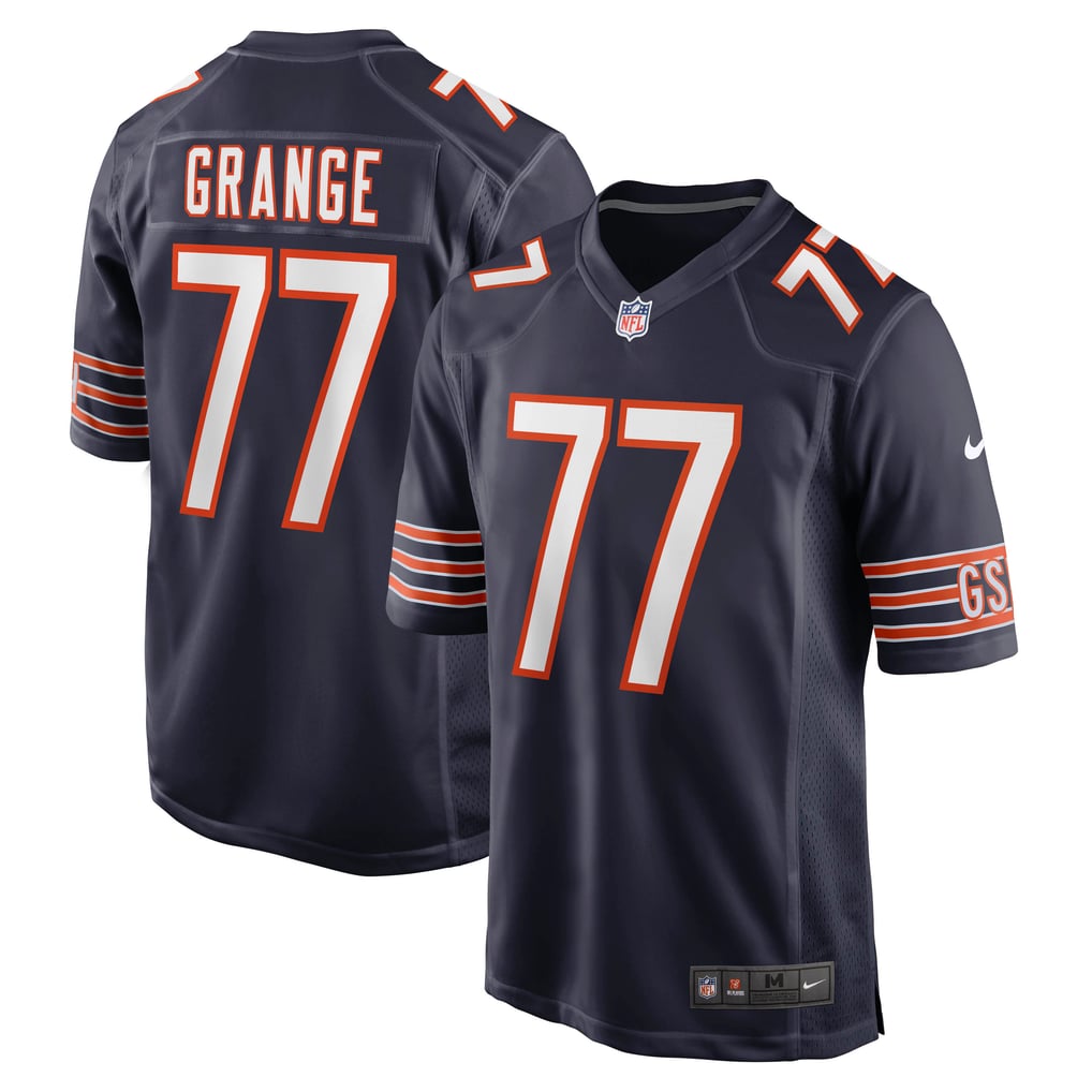 Men's Chicago Bears Red Grange Nike Navy Retired Player Jersey - Image 2