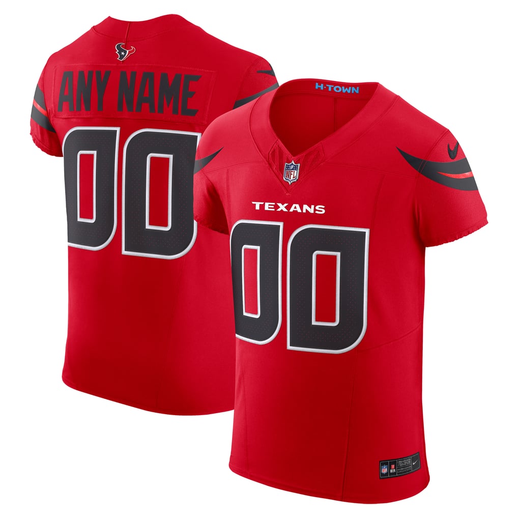 Men's Houston Texans Nike  Red Alternate Vapor F.U.S.E. Elite Custom Jersey - Image 2