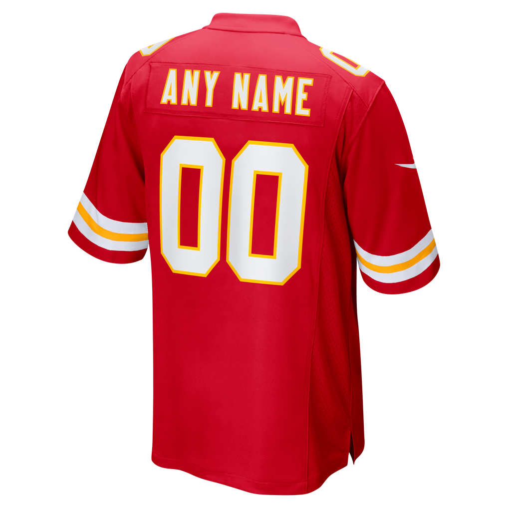 Men's Kansas City Chiefs Nike Red Custom Game Jersey - Image 4