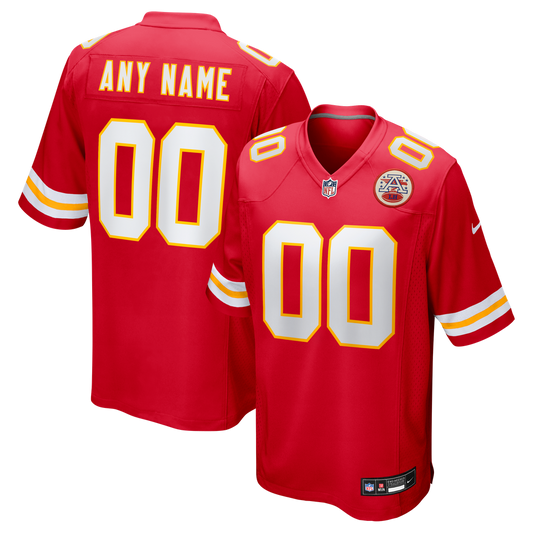 Men's Kansas City Chiefs Nike Red Custom Game Jersey - Image 1