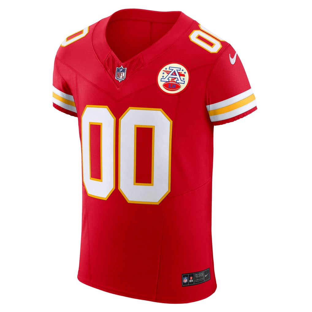 Men's Kansas City Chiefs Nike Red Vapor F.U.S.E. Elite Custom Jersey - Image 3
