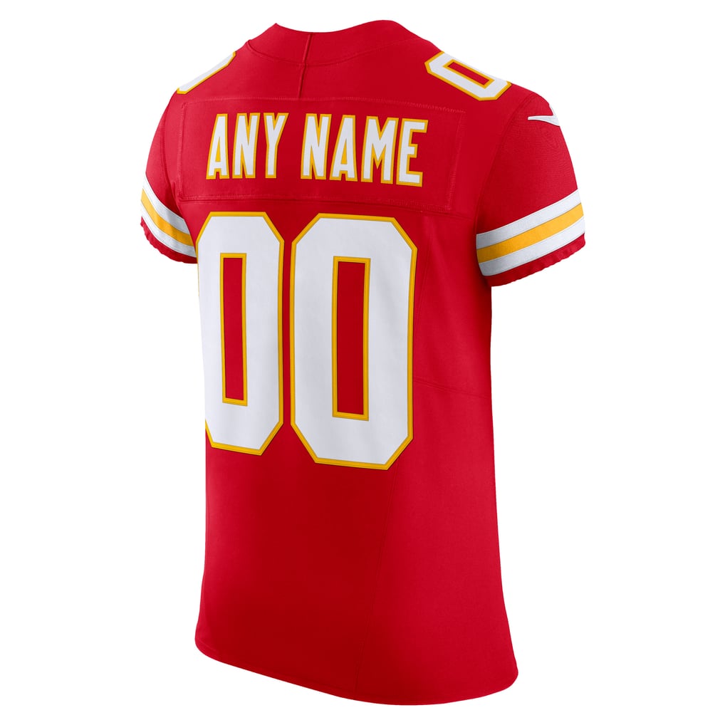 Men's Kansas City Chiefs Nike Red Vapor F.U.S.E. Elite Custom Jersey - Image 4