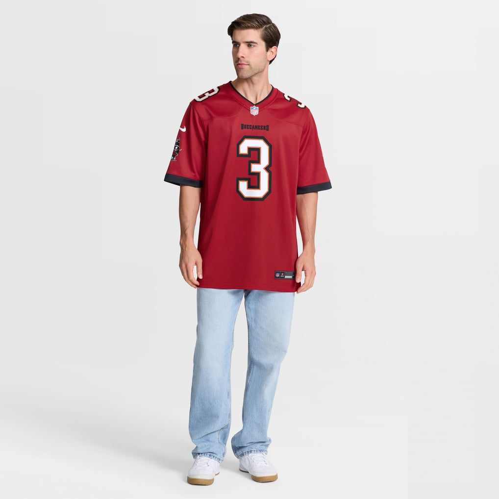 Men's Tampa Bay Buccaneers Rueben Bain Jr. Nike Red Team Game Jersey - Image 3