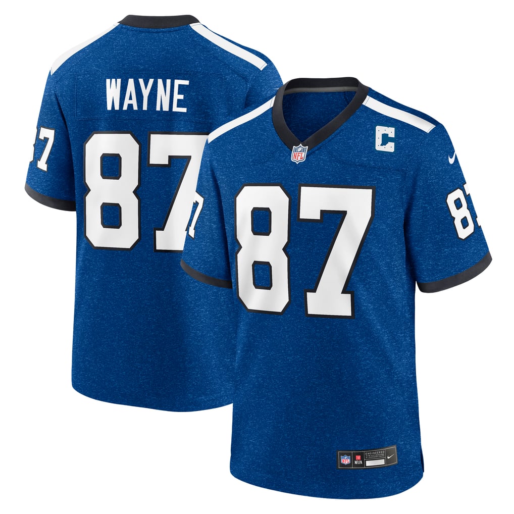 Men's Indianapolis Colts Reggie Wayne Nike Blue Retired Player Alternate Game Jersey - Image 1