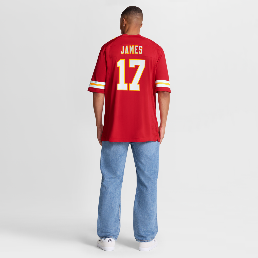 Men's Kansas City Chiefs Richie James Nike Red Game Jersey - Image 9