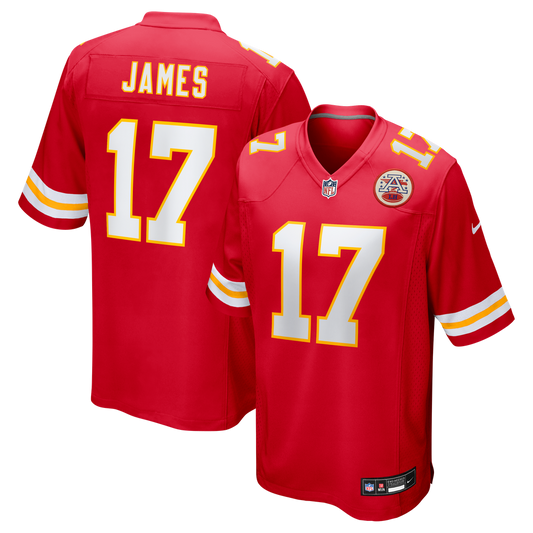 Men's Kansas City Chiefs Richie James Nike Red Game Jersey - Image 1