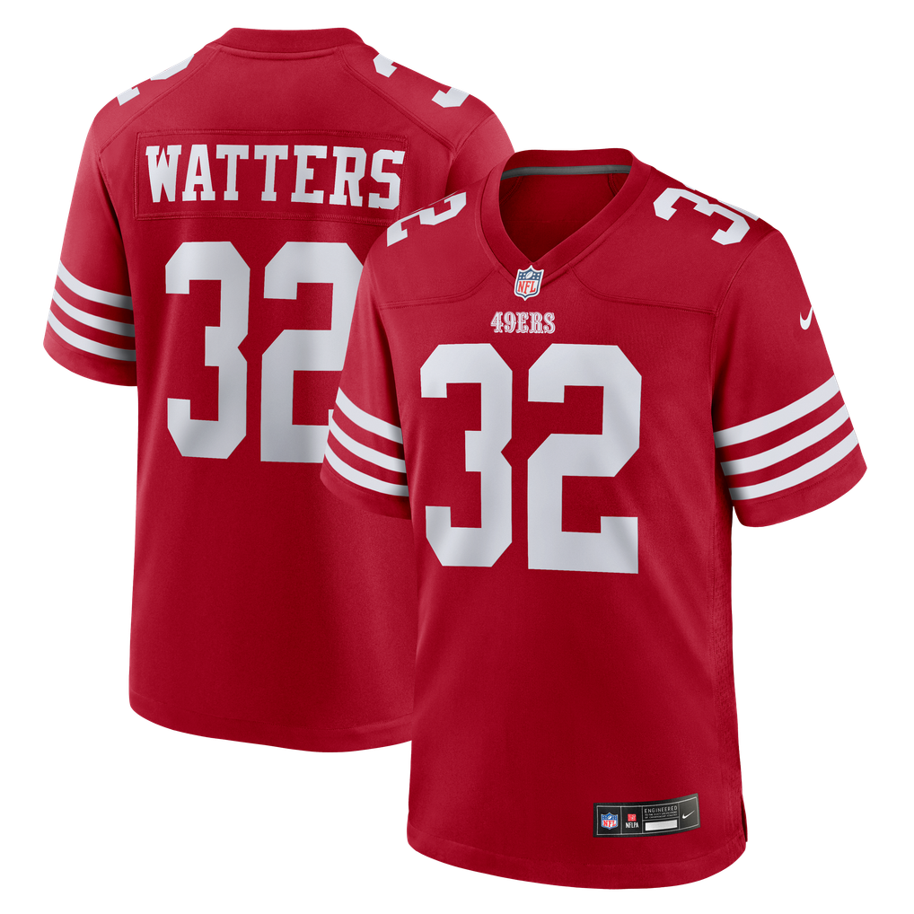 Men's San Francisco 49ers Ricky Watters Nike Scarlet Retired Player Game Jersey - Image 1