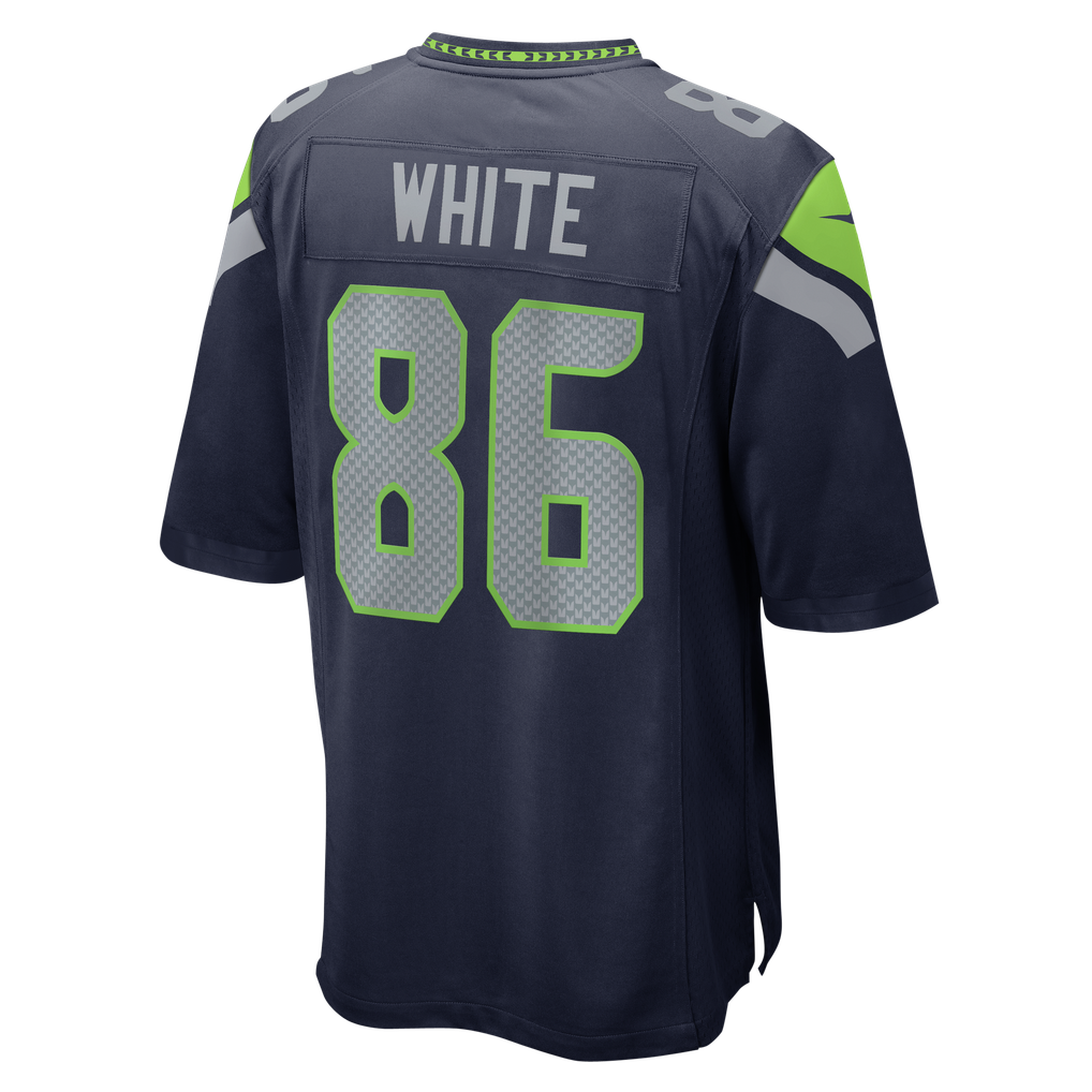 Men's Seattle Seahawks Ricky White Nike College Navy Team Game Jersey - Image 4